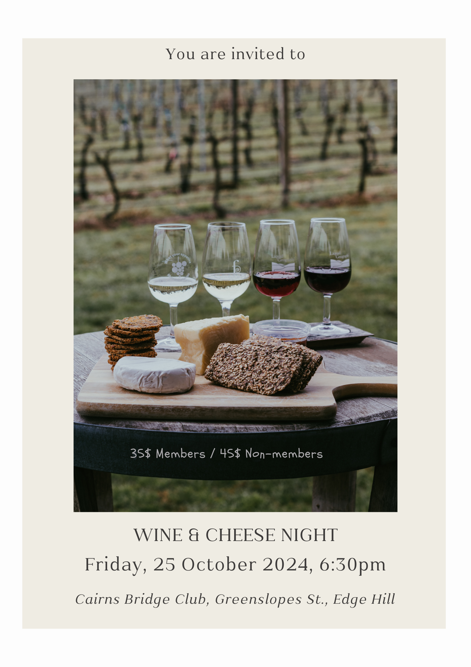 Wine & Cheese Night